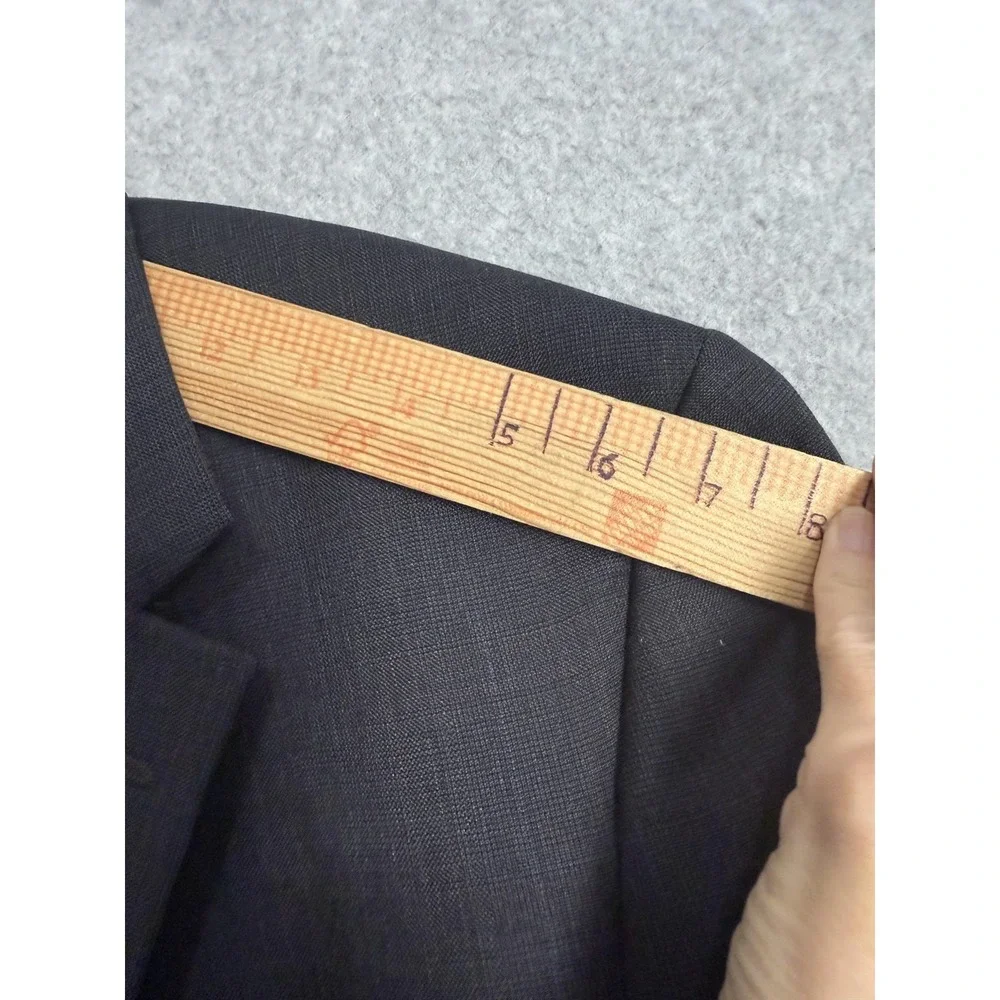 Jos. A. Bank Suit Mens 44 39x30 Gray 100% Wool 2 Piece‎ Jacket Pants Formal